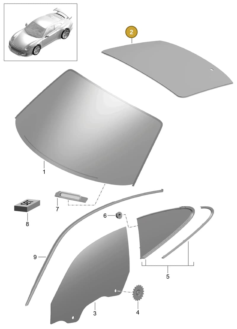 98154251102 — Porsche 911 (2013-2020) diagram p41805000, position 2