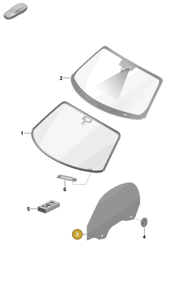 98154251102 — Porsche Boxster Spyder (2019-2020) diagram p54805000, position 3