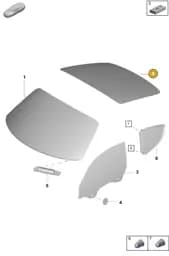 98154591103 Porsche Rear Window