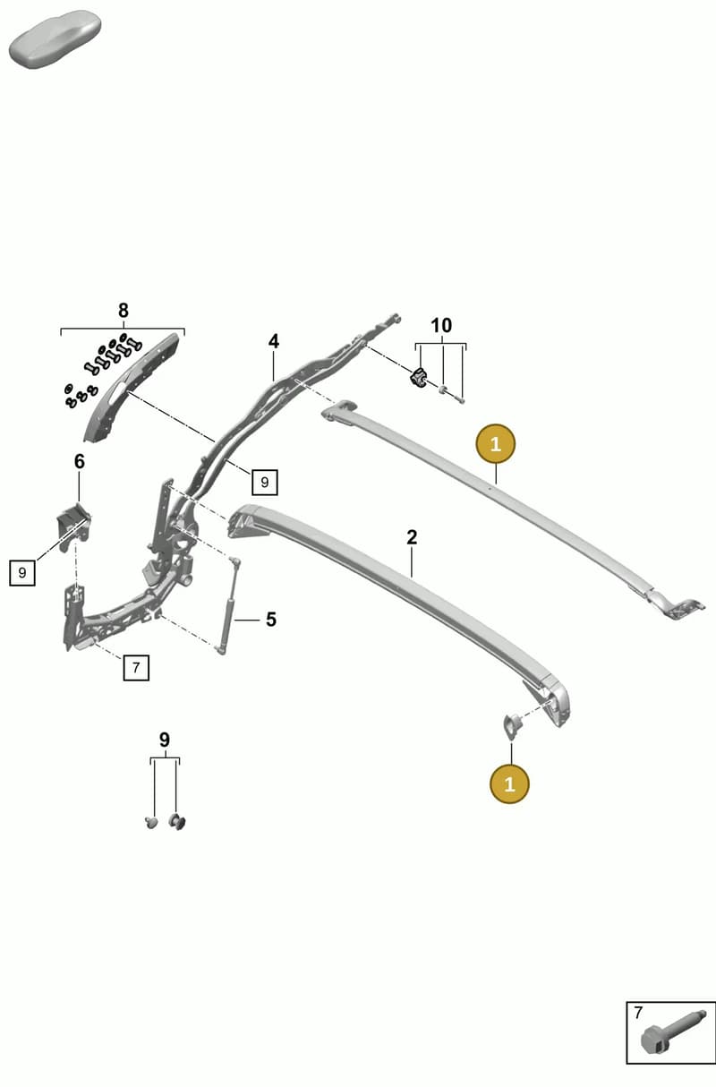 98156132801 — Porsche Boxster Spyder (2019-2020) diagram p54811010, position 1