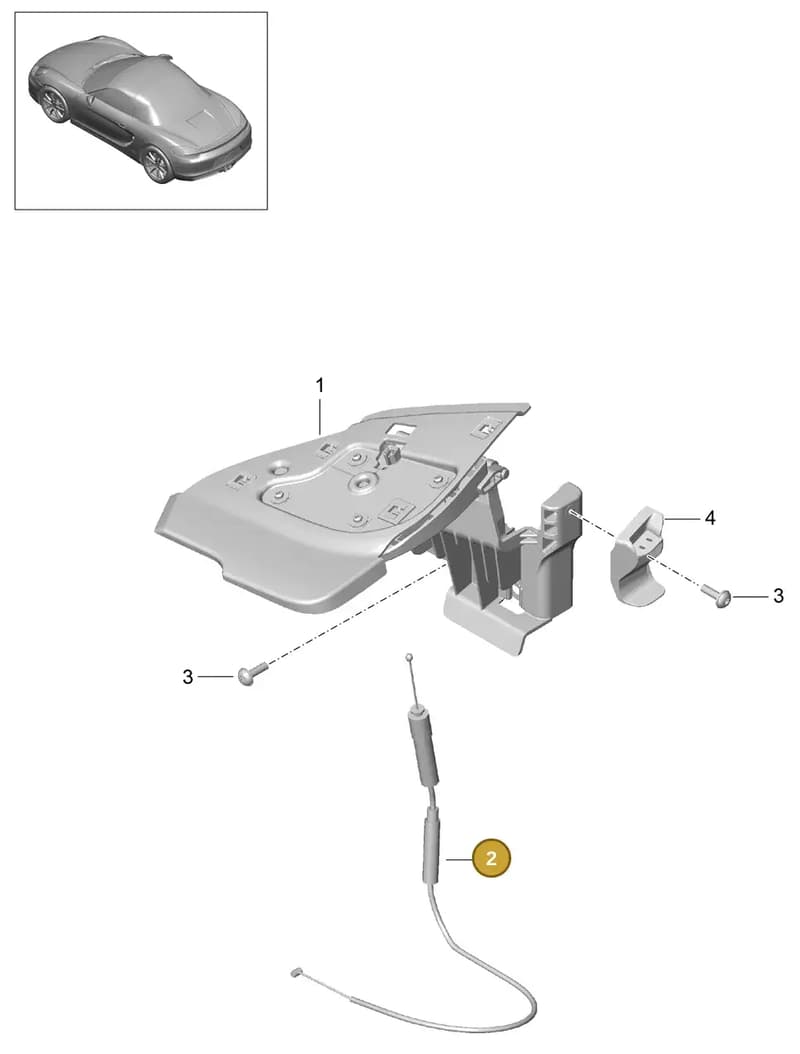 98156143100 — Porsche Boxster (2012-2016) diagram p39811050, position 2
