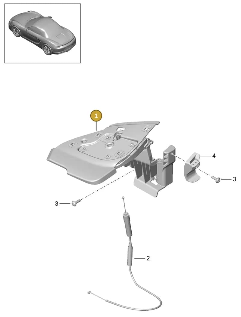 98156158302 — Porsche Boxster (2012-2016) diagram p39811050, position 1