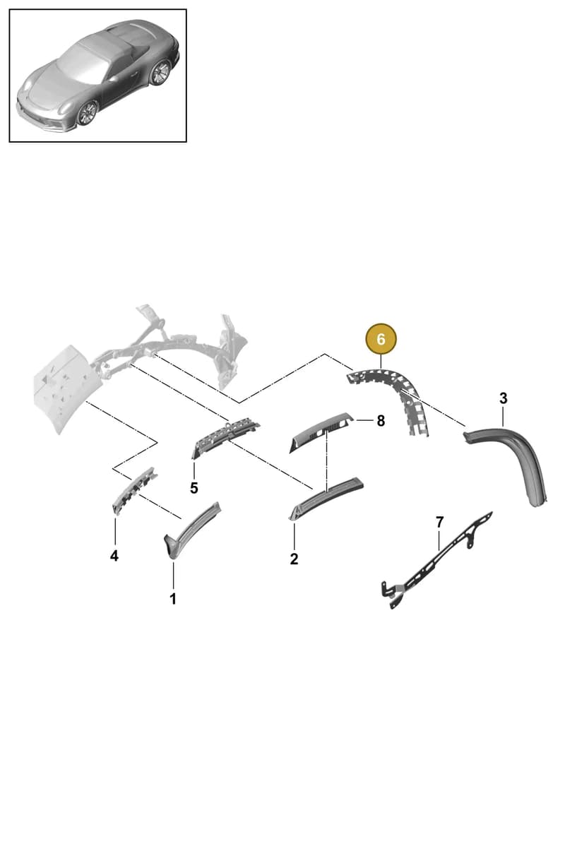 98156193700 — Porsche 911 (2013-2020) diagram p41811050, position 6