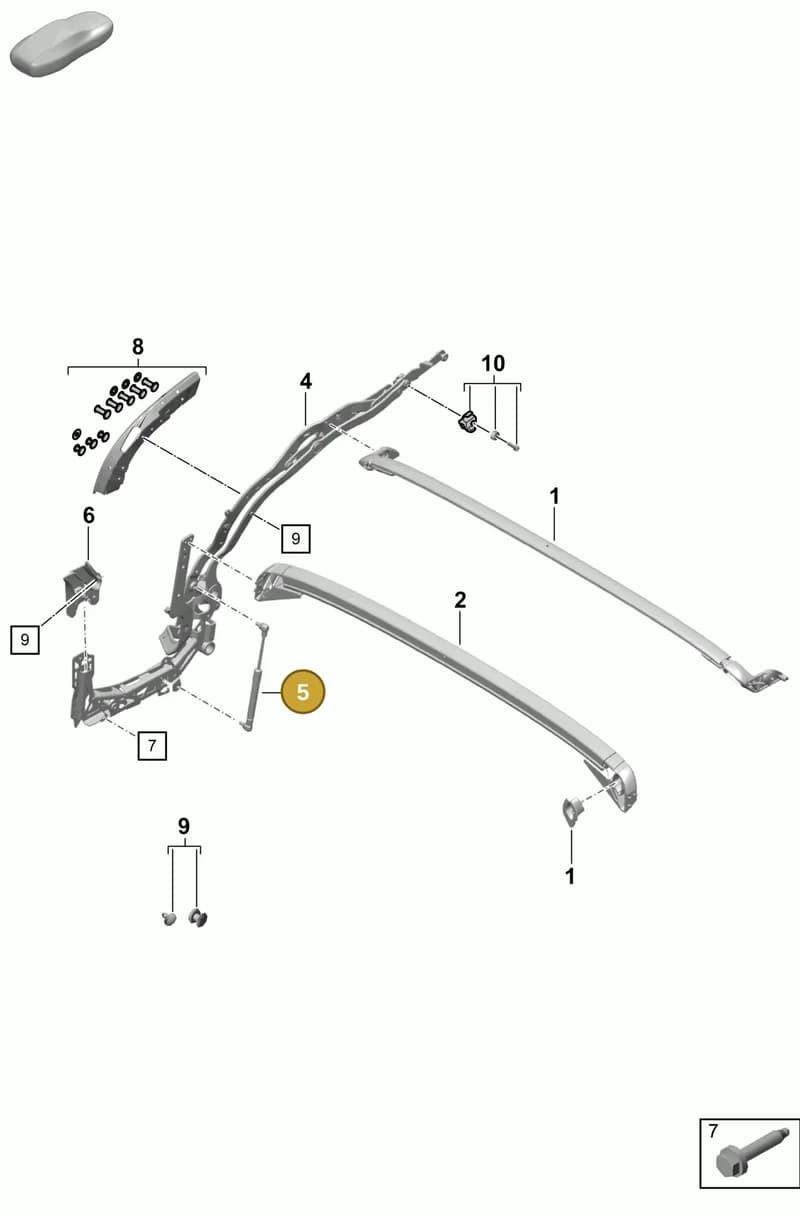 98156796101 — Porsche Boxster Spyder (2019-2020) diagram p54811010, position 5