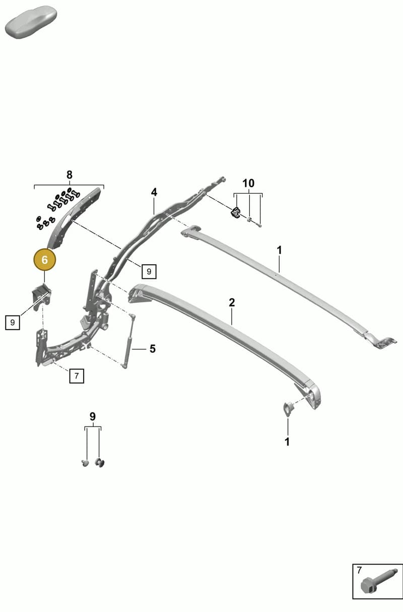 98156796301 — Porsche Boxster Spyder (2019-2020) diagram p54811010, position 6