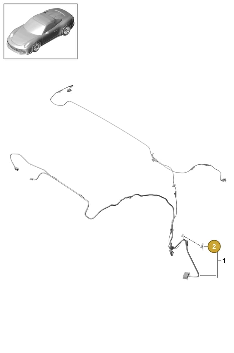 98156796701 — Porsche 911 (2013-2020) diagram p41811350, position 2