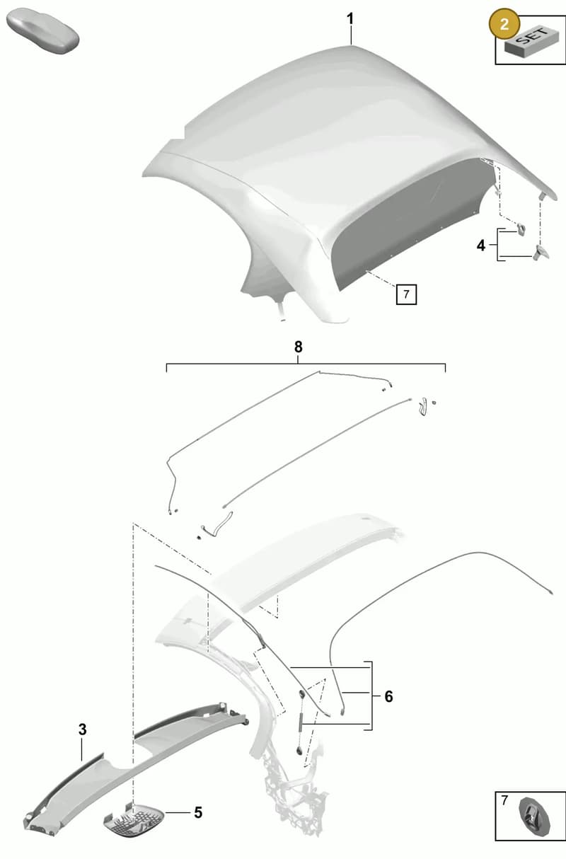 98156796800 — Porsche Boxster Spyder (2019-2020) diagram p54811000, position 2