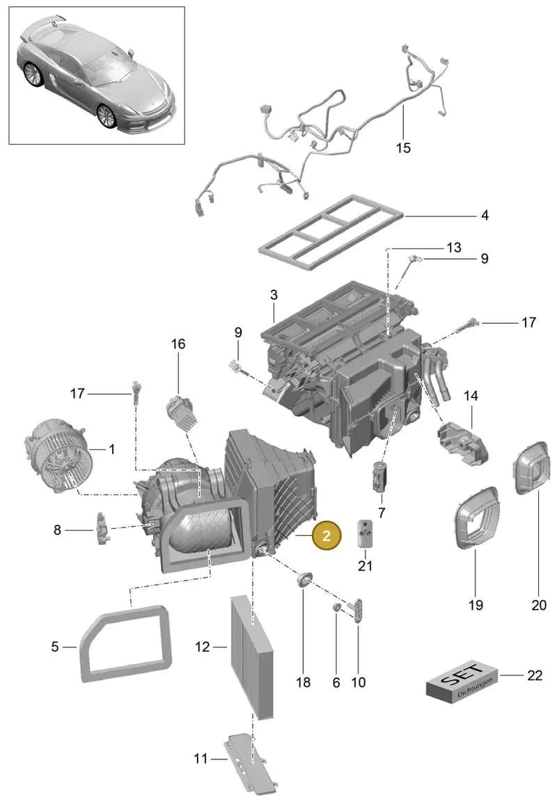 98157391203 — Porsche Cayman GT4 (2015-2016) diagram p45813010, position 2