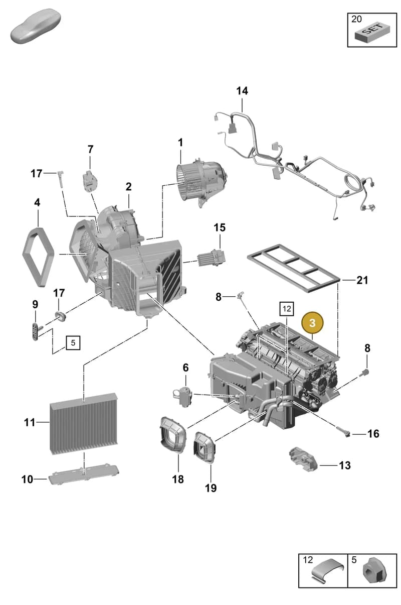 98157391409 — Porsche Boxster Spyder (2019-2020) diagram p55814000, position 3