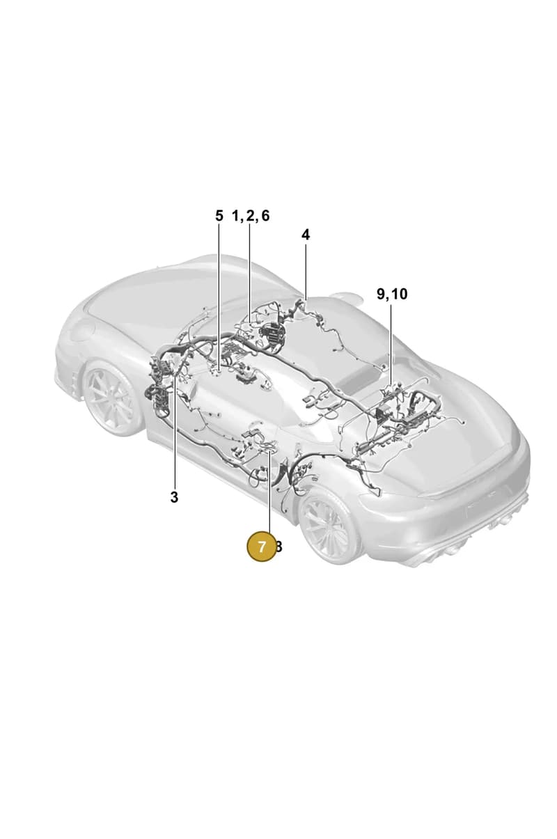 98161208400 — Porsche Boxster Spyder (2019-2020) diagram p54902600, position 7