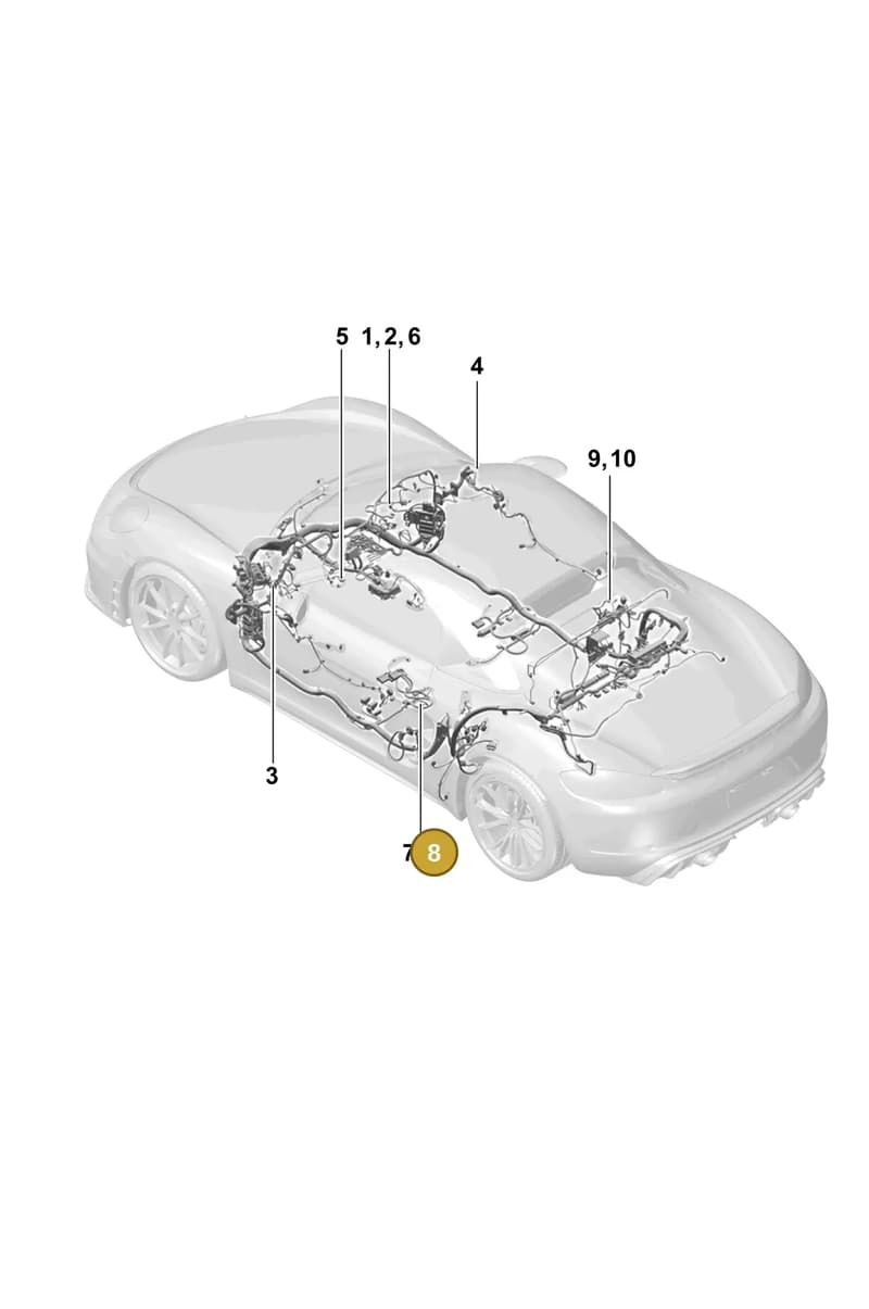 98161208600 — Porsche Boxster Spyder (2019-2020) diagram p54902600, position 8