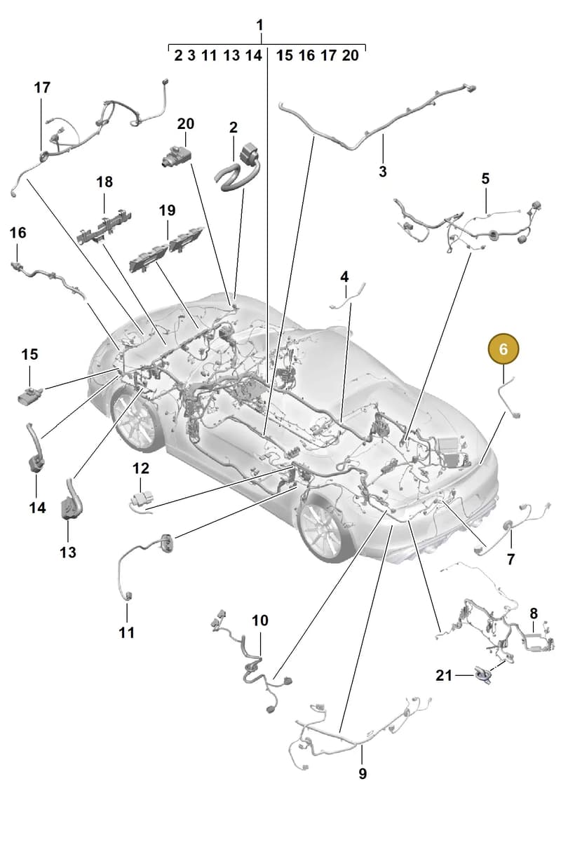 98161293300 — Porsche Boxster Spyder (2019-2020) diagram p54902100, position 6