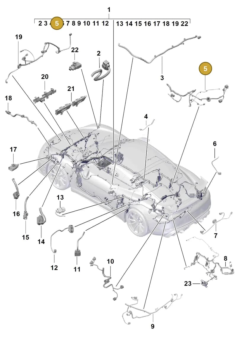 98161295801 — Porsche Cayman (2019-2022) diagram p55902100, position 5
