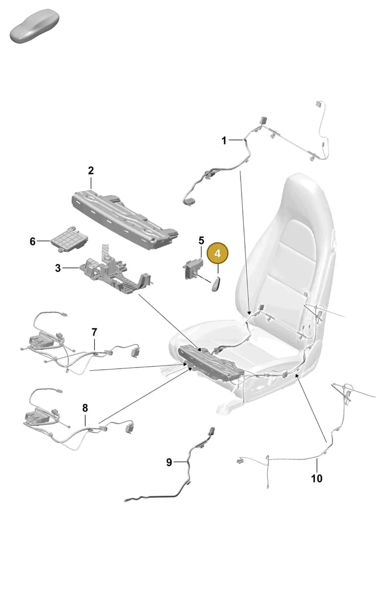 981613713001E0 — Porsche Boxster Spyder (2019-) diagram p54817500, position 4