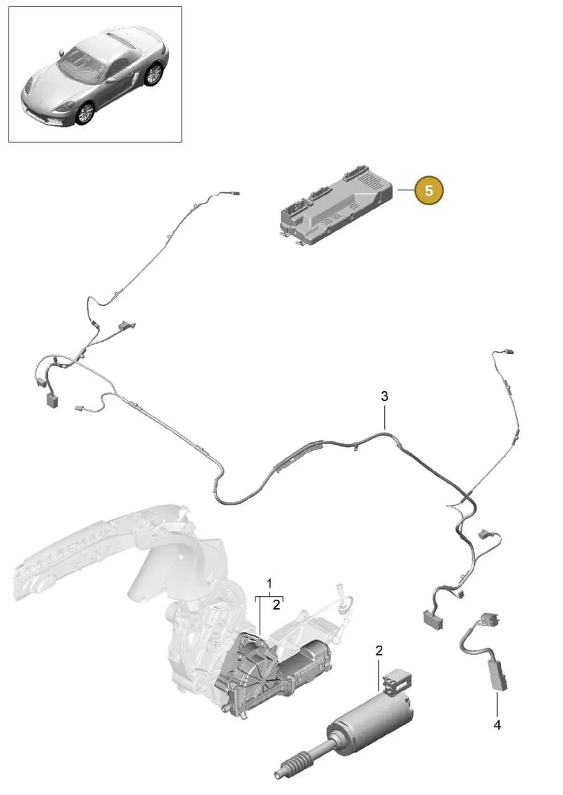98161812103 — Porsche Boxster (2016-2019) diagram p48811020, position 5