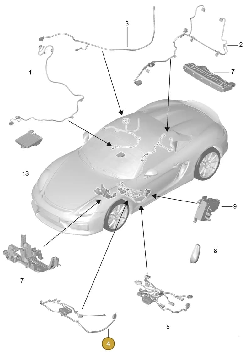 98162276102 — Porsche Boxster Spyder (2015-2016) diagram p46817025, position 4