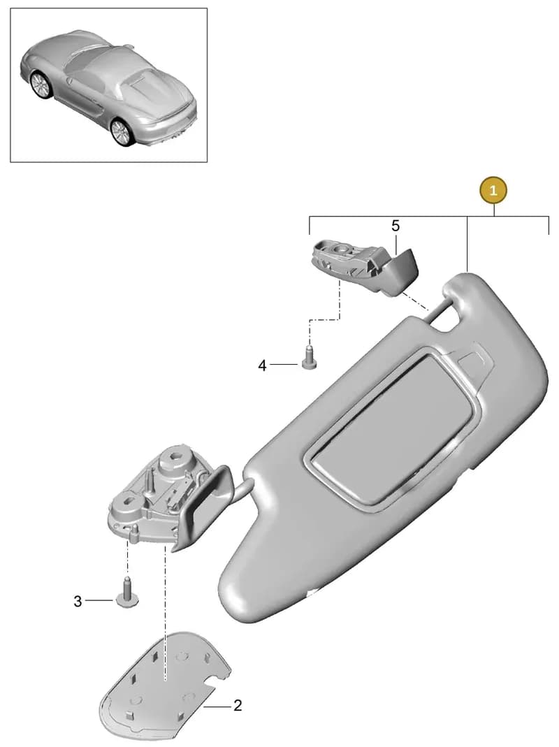 98173103156OE6 — Porsche Boxster Spyder (2015-2016) diagram p46807065, position 1