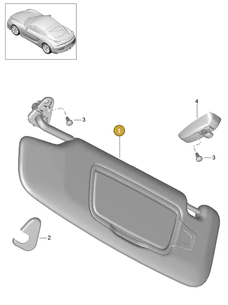 98173198217A11 — Porsche Cayman GT4 (2015-2016) diagram p45807065, position 1