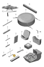 982010000 Porsche Data Plate for Tyre Pressure