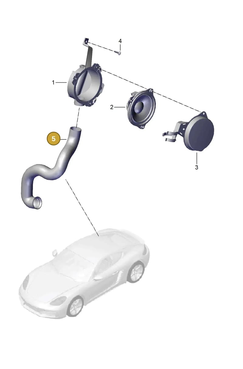 982035221 — Porsche Cayman (2016-2019) diagram p50911020, position 5