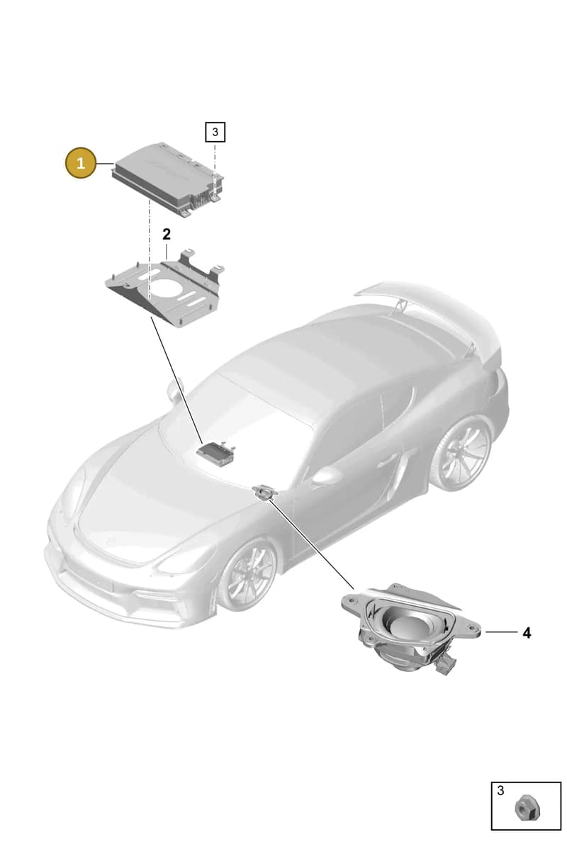 982035223 — Porsche Cayman (2019-2022) diagram p55911100, position 1