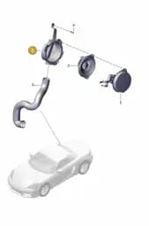 982035248B Porsche Holder for Loudspeaker