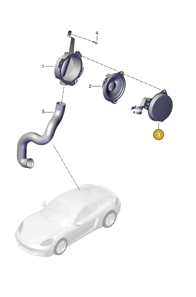 982035647A — Porsche Cayman (2016-2019) diagram p50911020, position 3