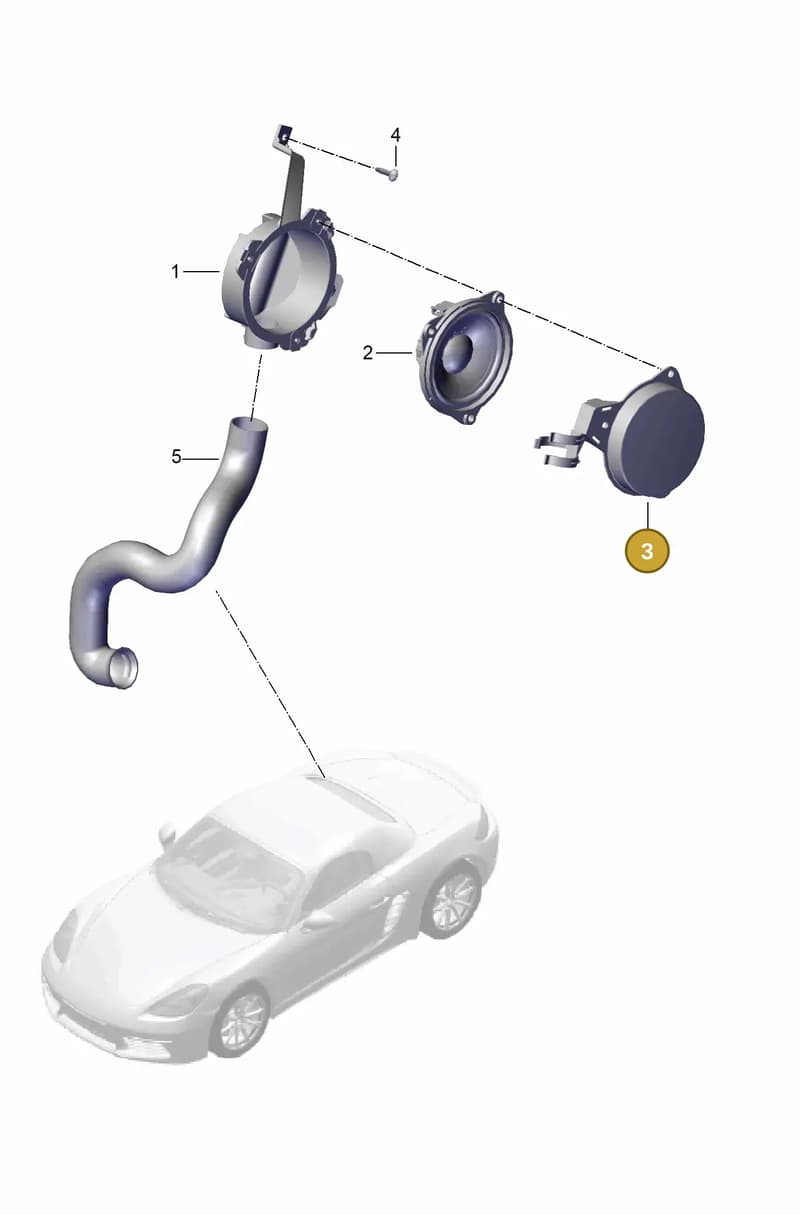 982035647A — Porsche Boxster (2016-2019) diagram p48911020, position 3