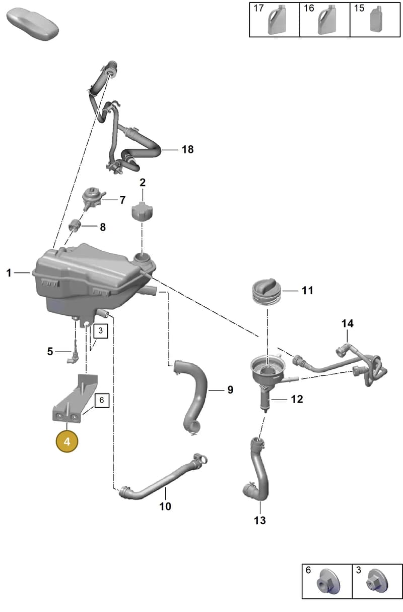 982121263A — Porsche Boxster Spyder (2019-2020) diagram p55105100, position 4