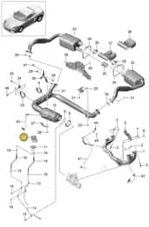 982131183B Porsche Bracket for Differential Pressure Sensor