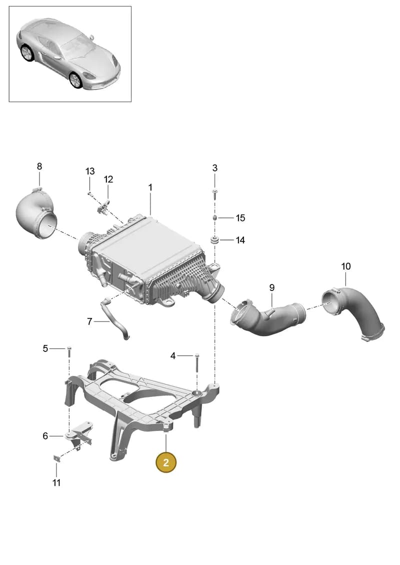 982145645C — Porsche Cayman (2016-2019) diagram p50107020, position 2