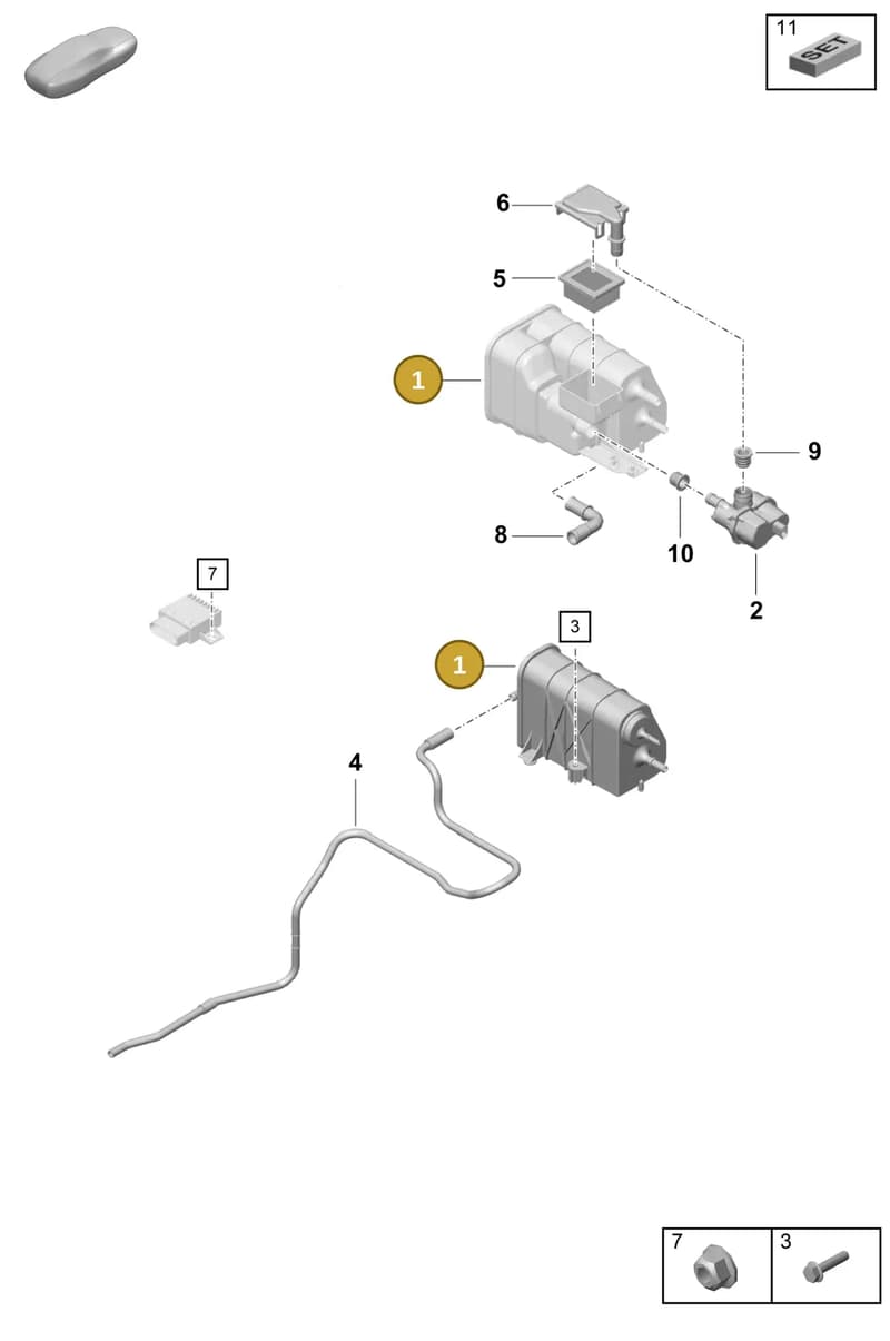 982201801D — Porsche Boxster Spyder (2019-2020) diagram p55201200, position 1