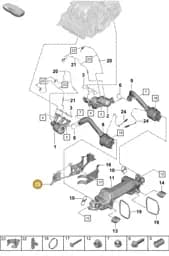 982251255B Porsche Bracket for Exhaust Silencer