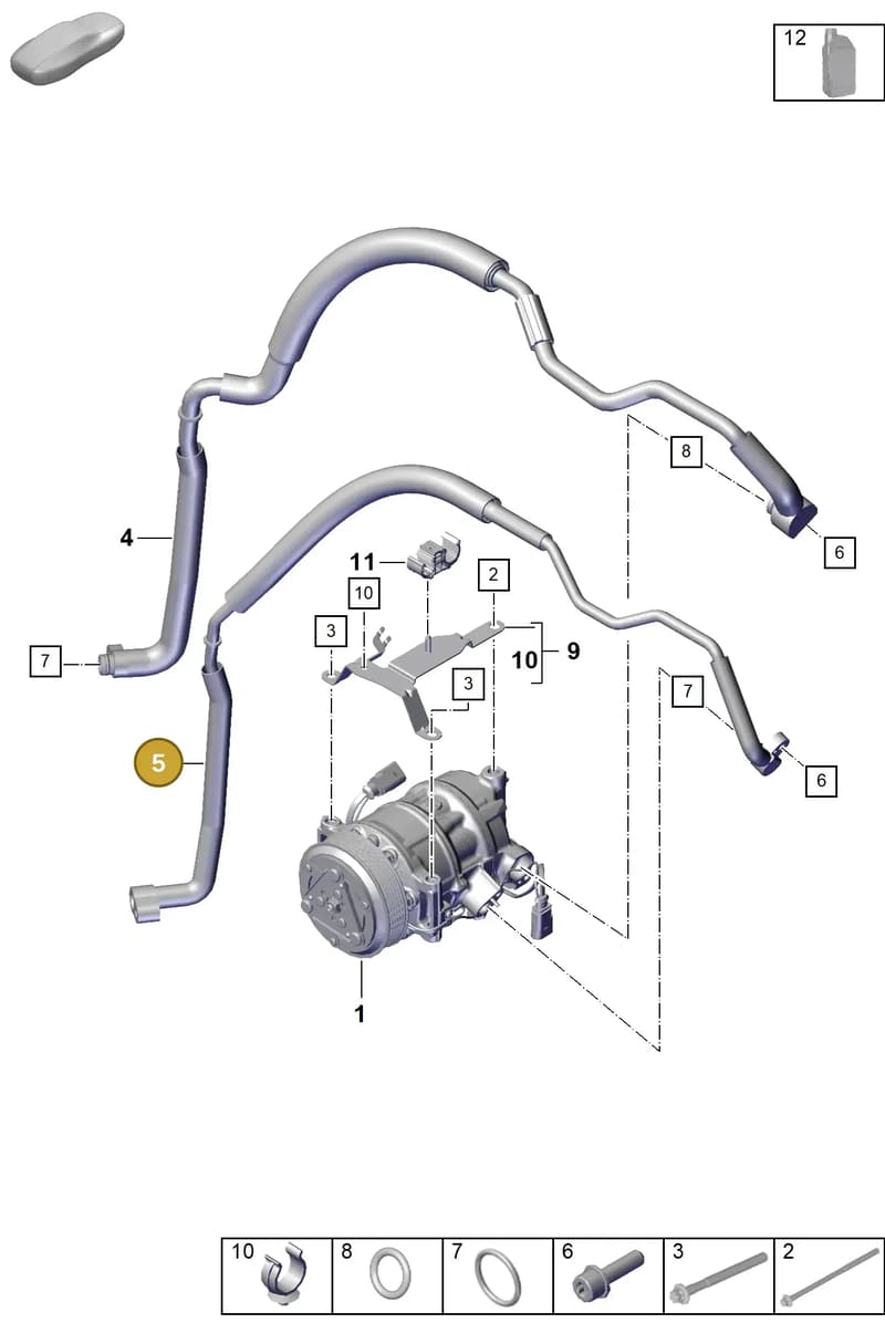 982260336 — Porsche Boxster Spyder (2019-2020) diagram p55814200, position 5