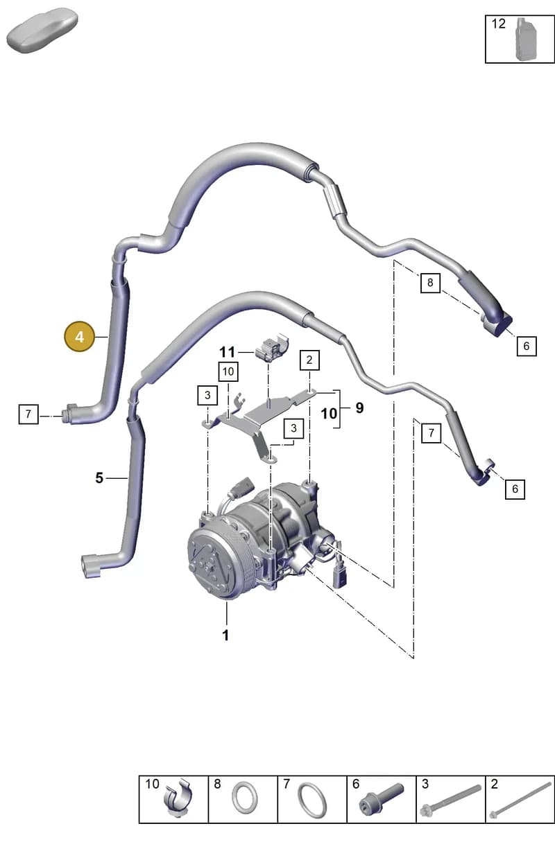 982260350B — Porsche Boxster Spyder (2019-2020) diagram p55814200, position 4