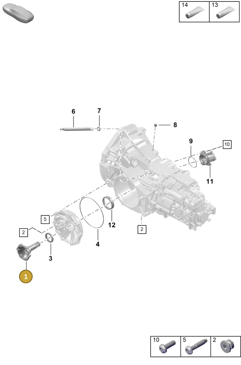 982307161 — Porsche Boxster Spyder (2019-2020) diagram p54301150, position 1