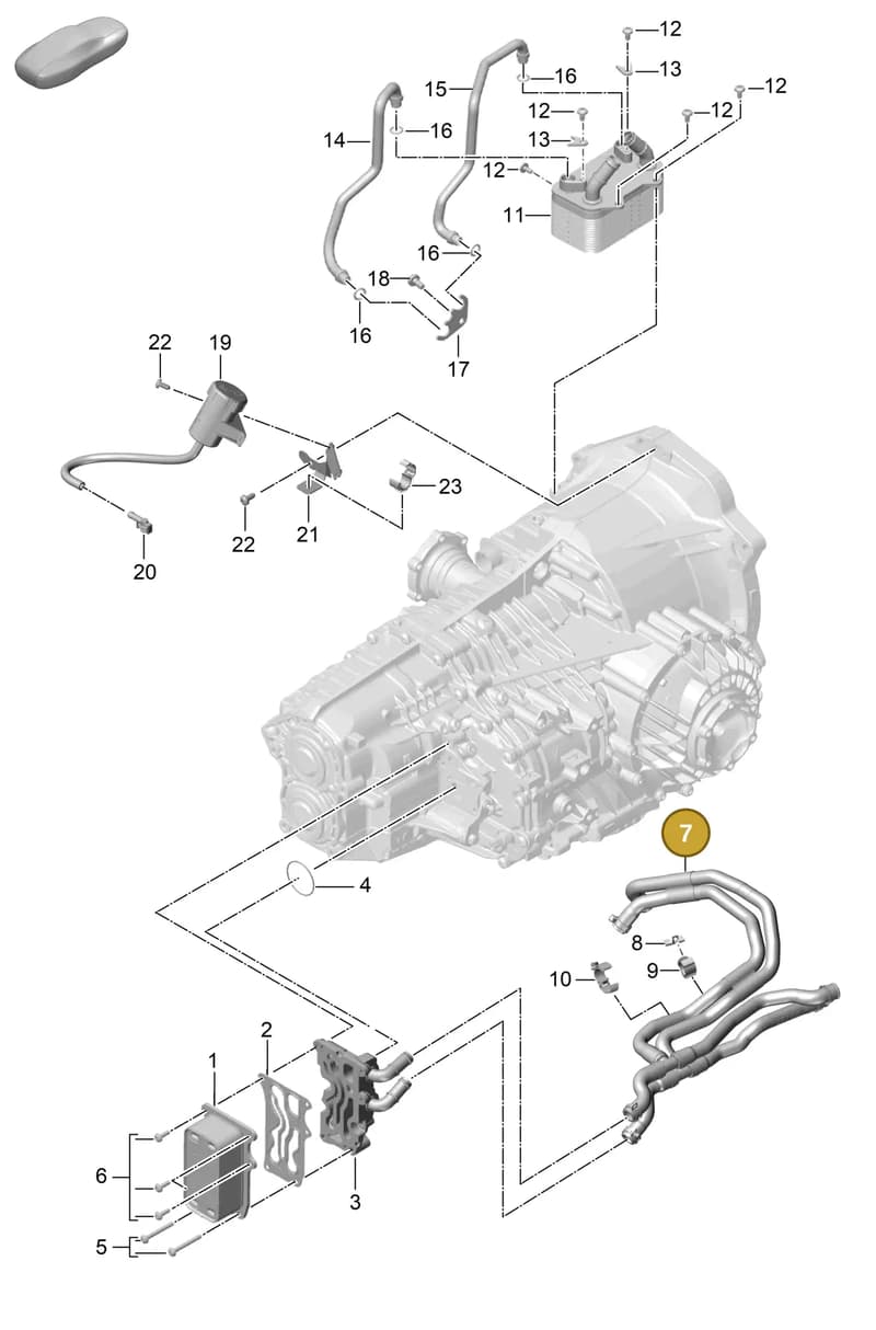 982317241 — Porsche Boxster Spyder (2019-2020) diagram p54360000, position 7