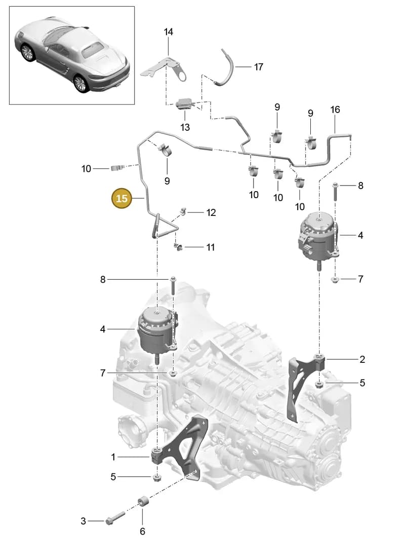 982399465B — Porsche Boxster (2016-2019) diagram p48306000, position 15