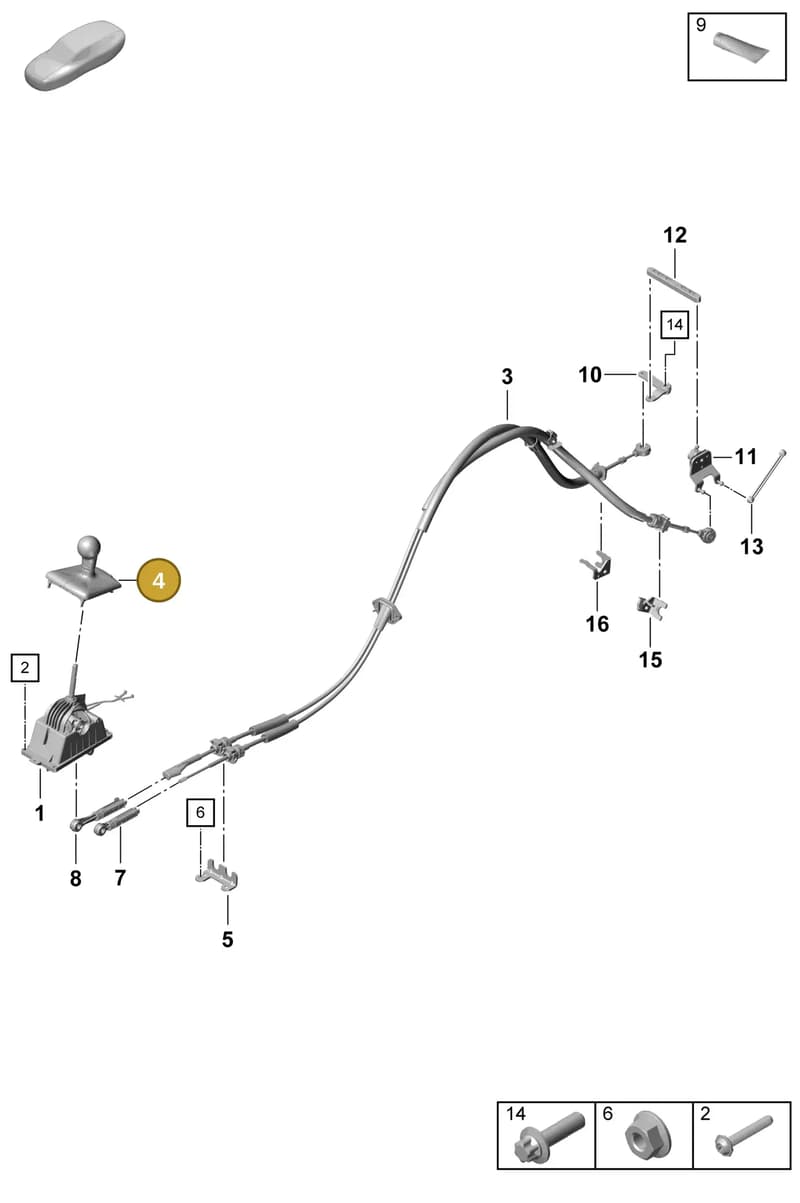 982711141BARBB — Porsche Boxster Spyder (2019-2020) diagram p55701000, position 4