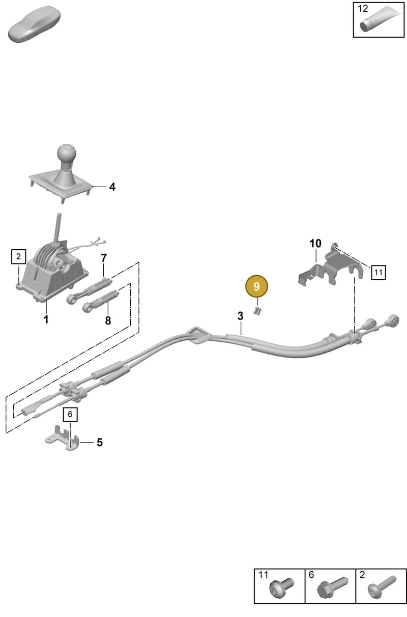 982711237A — Porsche 911 (2021-2022) diagram p59701000, position 9