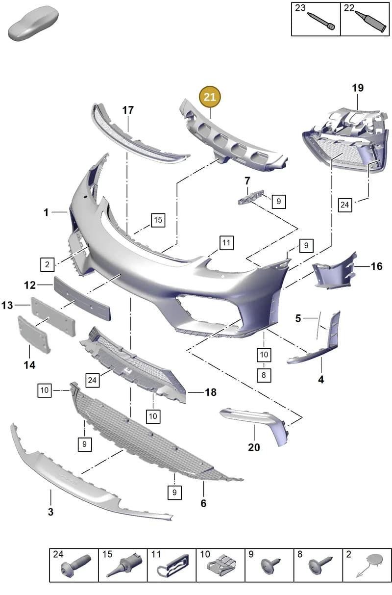 982807231A — Porsche Boxster Spyder (2019-2020) diagram p54802000, position 21