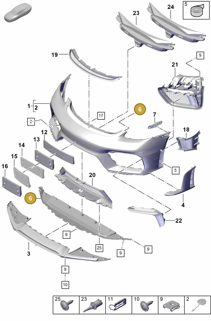 982807587C — Porsche Boxster Spyder (2019-2020) diagram p54802020, position 6