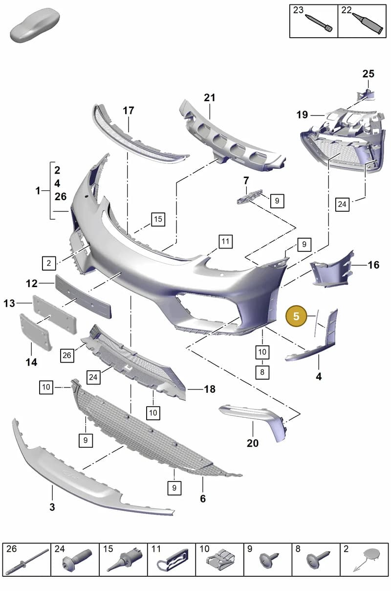 982807750OK1 — Porsche Cayman (2019-2022) diagram p55802000, position 5