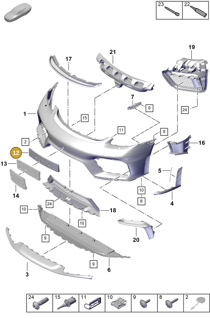 982807813POK1 — Porsche Boxster Spyder (2019-2020) diagram p54802000, position 12