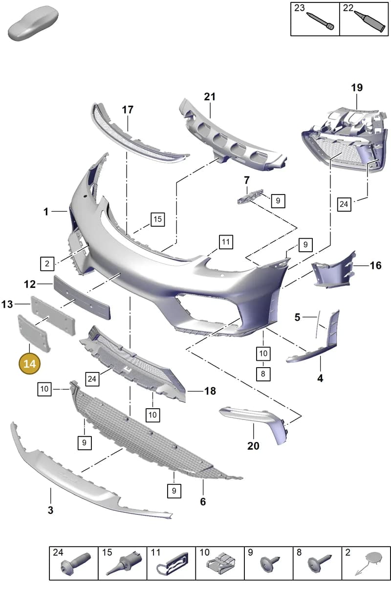982807813ROK1 — Porsche Boxster Spyder (2019-2020) diagram p54802000, position 14