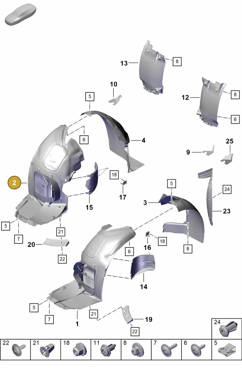 982809958E — Porsche Boxster Spyder (2019-2020) diagram p54801800, position 2