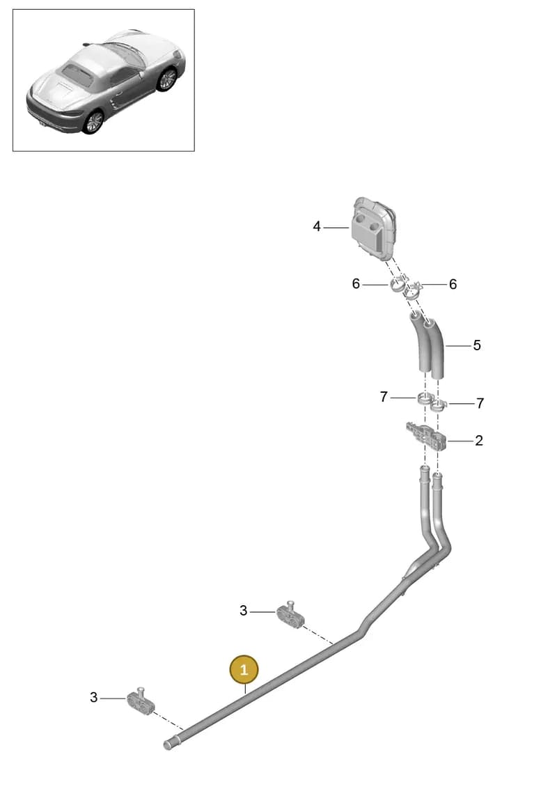982820157A — Porsche Boxster (2016-2019) diagram p48813000, position 1