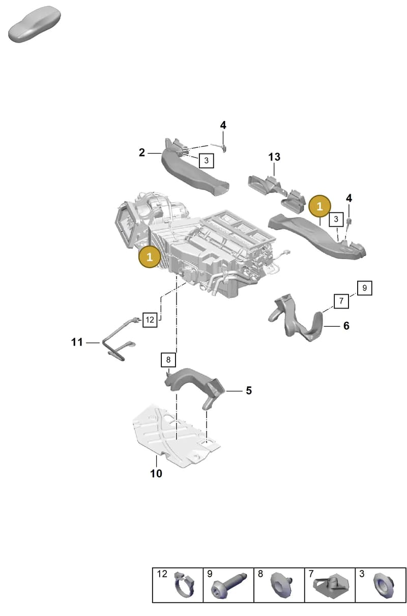 982820157 — Porsche Boxster Spyder (2019-2020) diagram p55814100, position 1