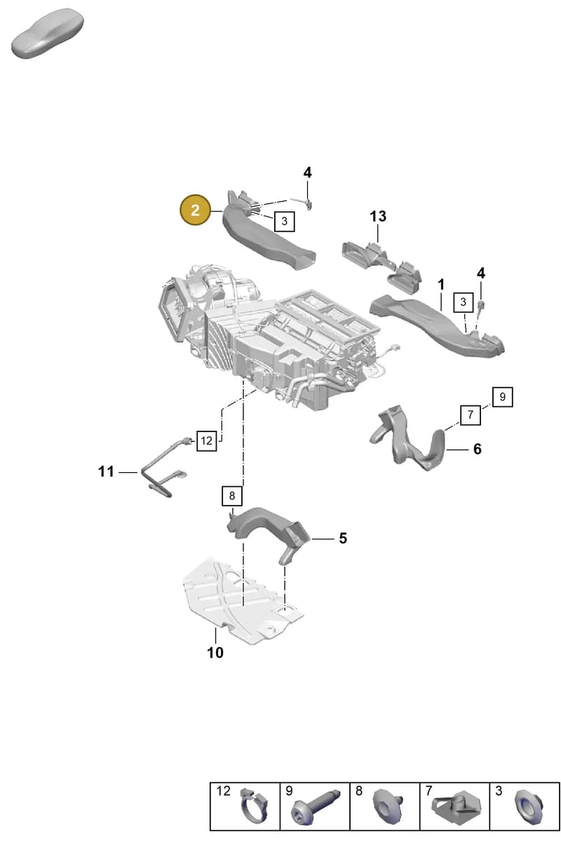 982820158A — Porsche Boxster Spyder (2019-2020) diagram p55814100, position 2