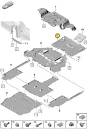 982825205A Porsche Underbody Trim